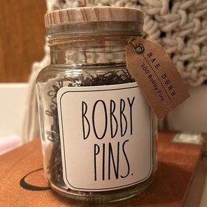 Rae Dunn 300 Bobby Pins Jar Lid Container UNOPENED